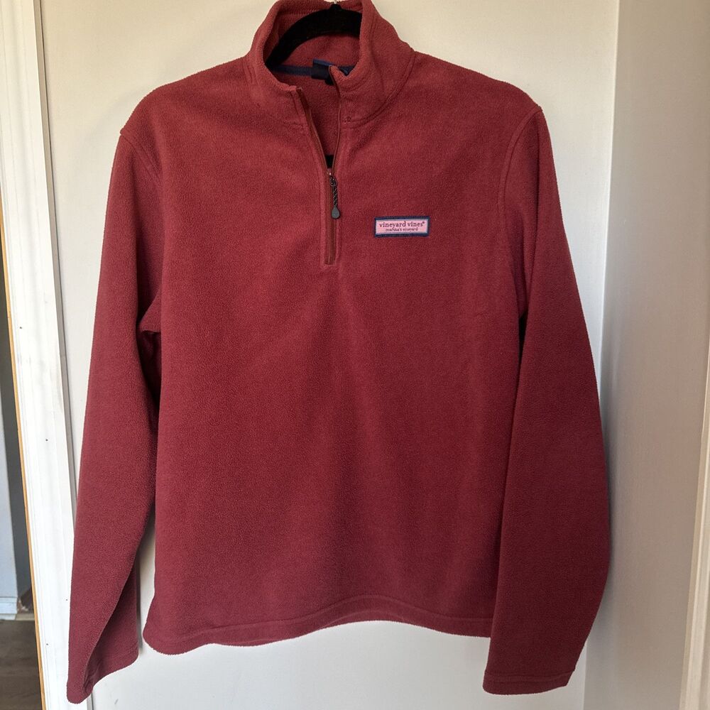 Vineyard Vines Martha’s Vineyard 1/4 Zip Fleece. Small. Wine Color. Women’s